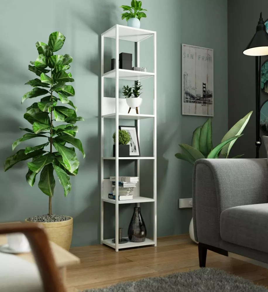 Plaukts Loft White · Balts · 40 × 192 × 32 cm