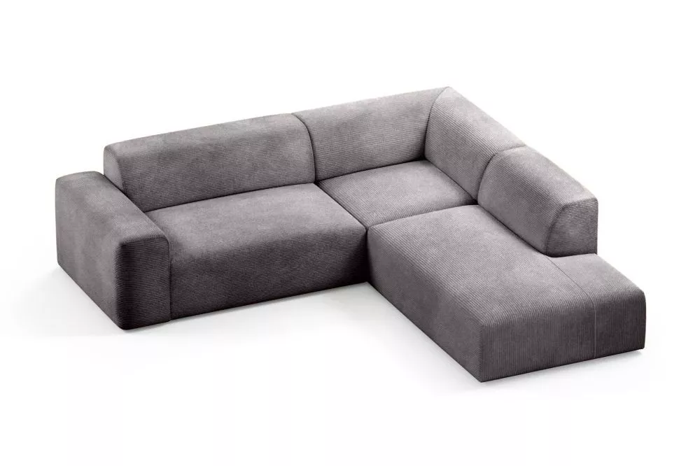 Dīvāns Zeus XL standard · Tumši pelēks · 252 × 263 × 70 cm