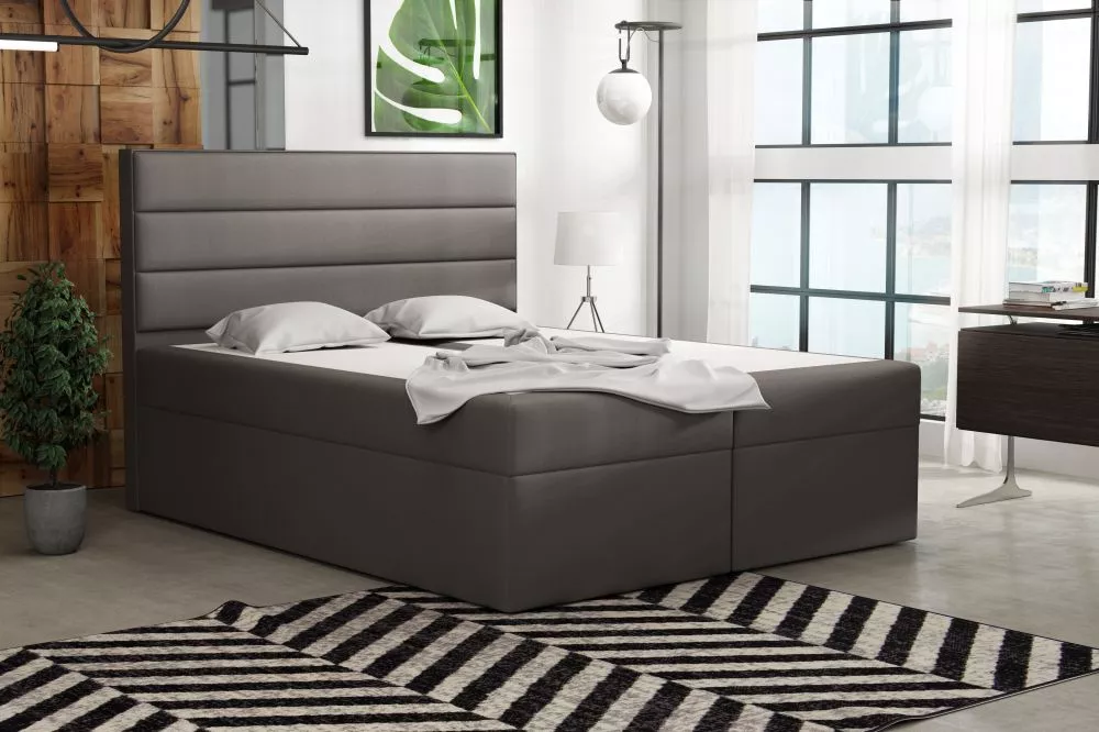 Gulta Ilmo Eco Premium Standard Guļamvietas platums: 140 cm, Guļamvietas garums: 200 cm, · Pelēks · 142 × 210 × 120 cm