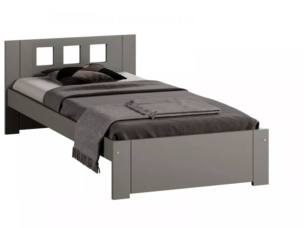 Gulta DMD-8 Magnat ar stelāžu Guļamvietas platums: 90 cm, Guļamvietas garums: 200 cm, · Pelēks · 98 × 206 × 65 cm