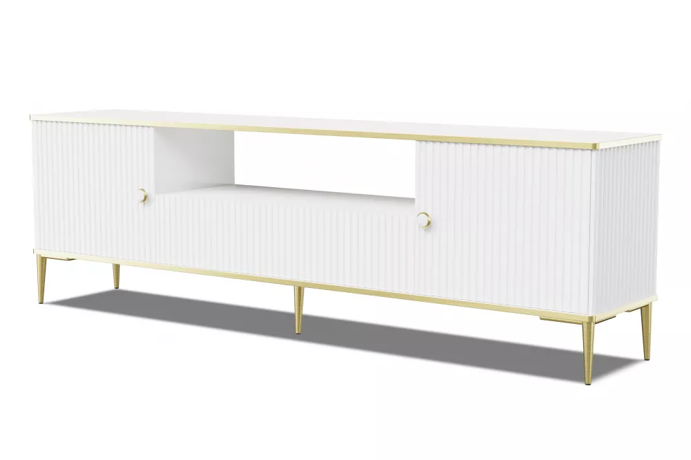 TV tumba Petra RTV · Balts · 180 × 35 × 55 cm