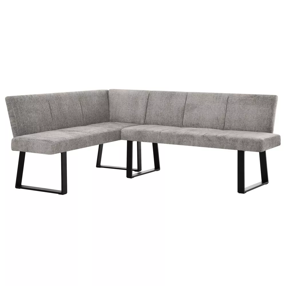 Virtuves stūra dīvāns Velto L Standard Elementu krāsa: melns, Korpusa krāsa: tumši bēšš, Apdare: audums, · 203 × 162 × 8