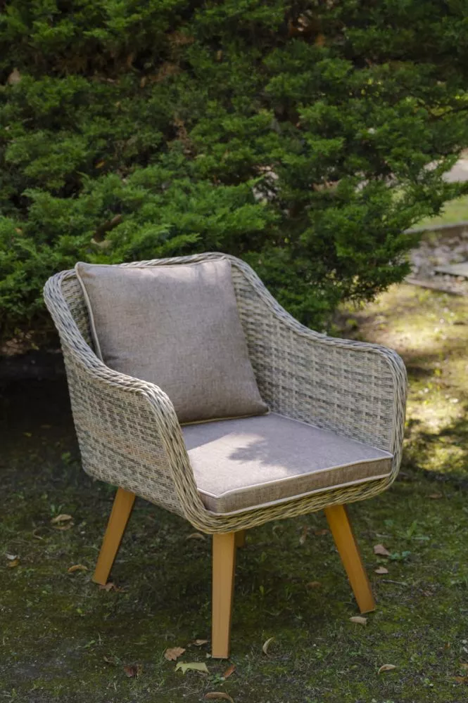 Atpūtas krēsls Largo KR · Pelēks · 70 × 70 × 70 cm