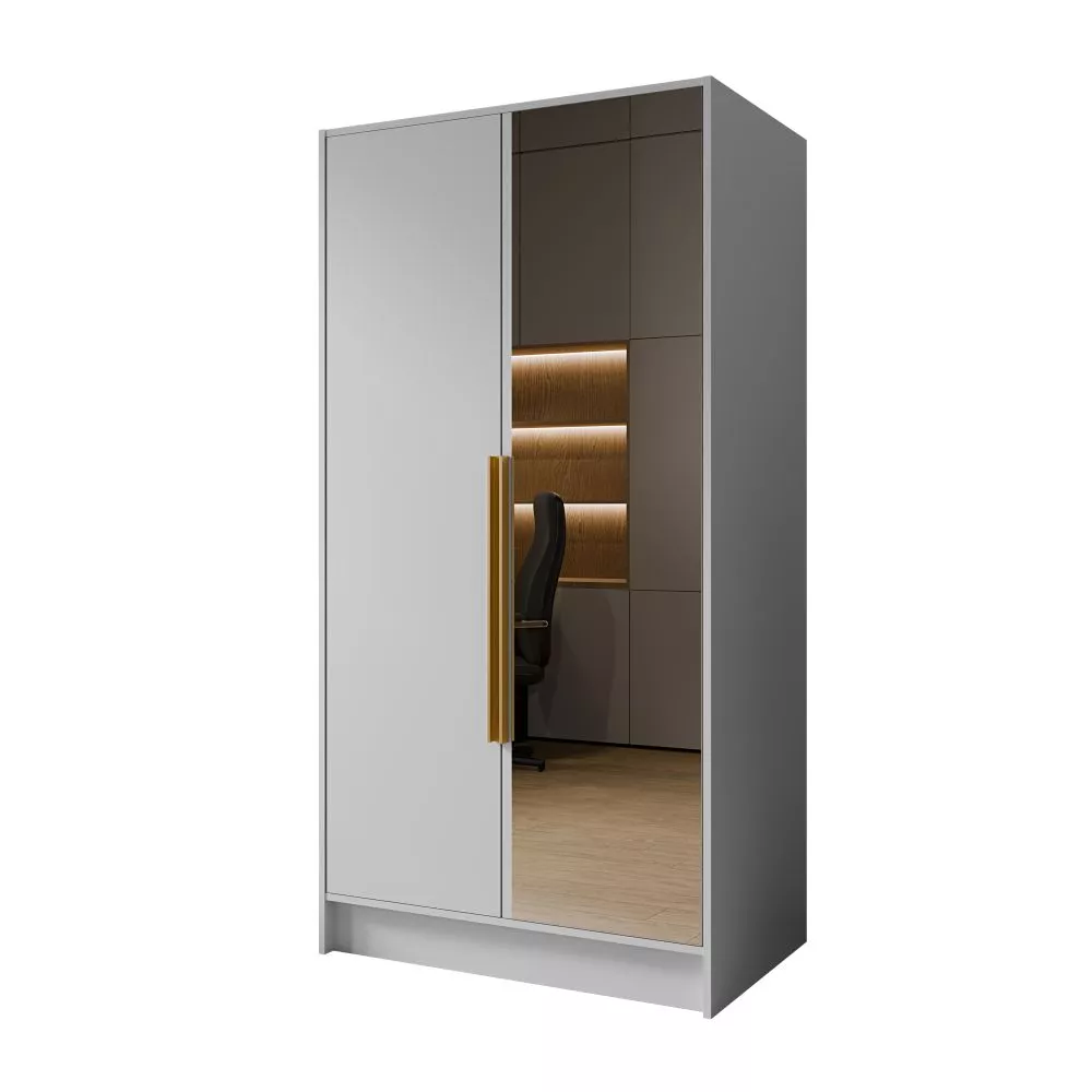 Skapis Lusso 100 · Balts · 102 × 51 × 200 cm