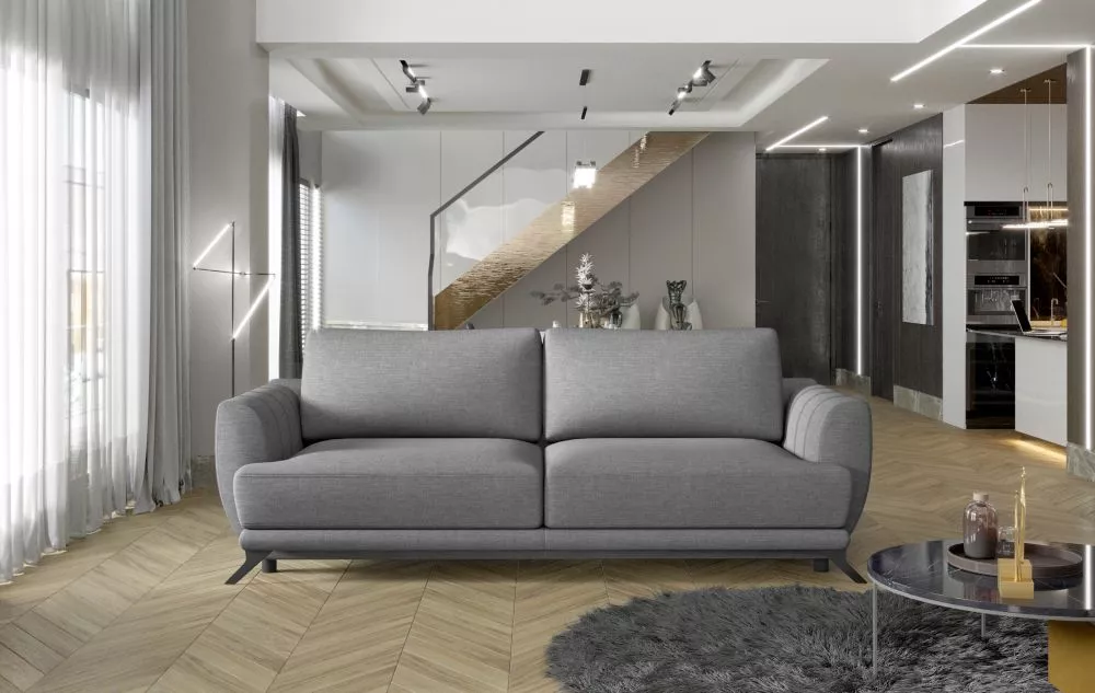 Dīvāns Megis standard · Pelēks · 95 × 250 × 90 cm