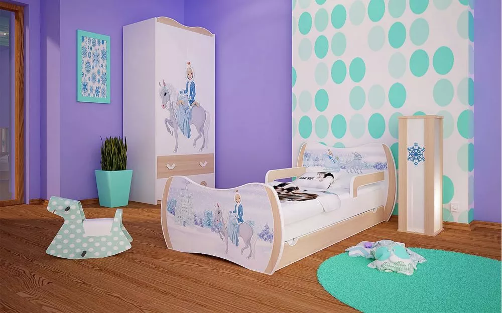 Bērnu gulta Dream L04 160x80 DM32 ar stelāžu Guļamvietas platums: 80 cm, Guļamvietas garums: 160 cm, · 104 × 164 × 71 cm
