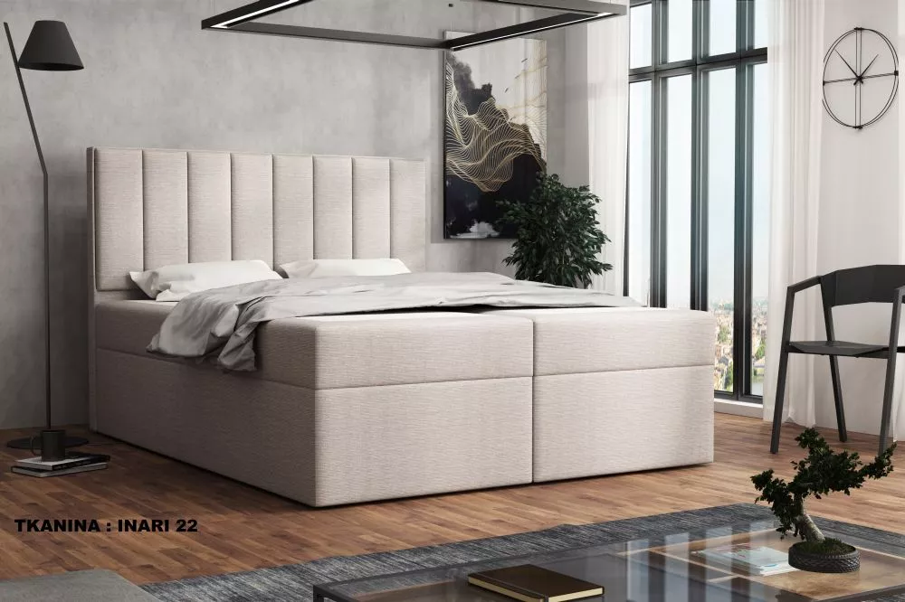 Gulta Silmo Standard Guļamvietas platums: 120 cm, Guļamvietas garums: 200 cm, · Gaišais krēms · 122 × 210 × 120 cm
