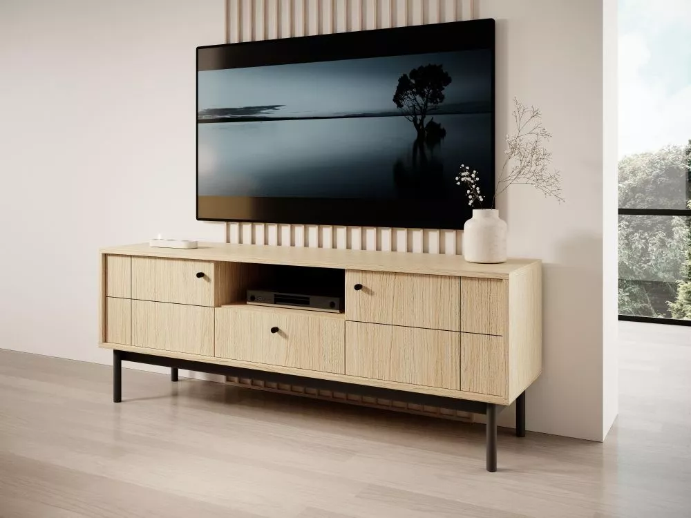 TV tumba Japandi RTV154 · Ozols · 153.5 × 39 × 56.6 cm