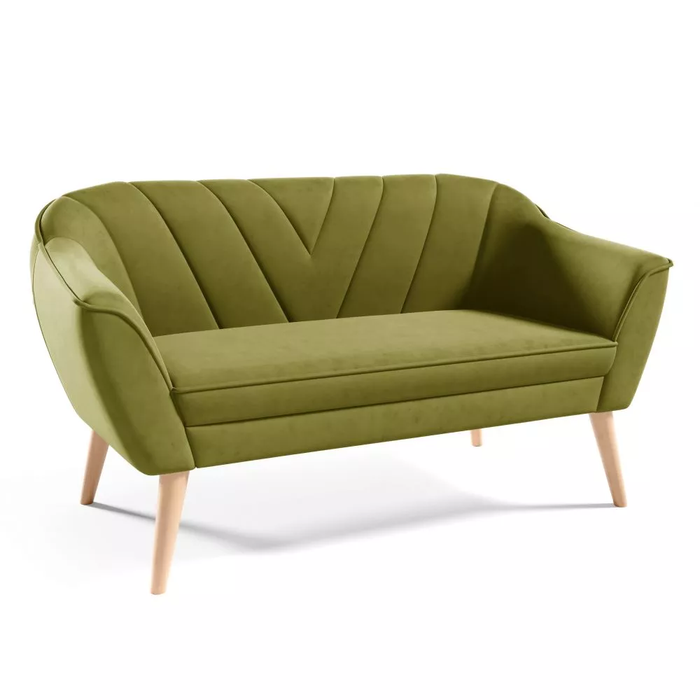 Dīvāns Sofa Flora 205 standard · Olīvu · 71 × 150 × 75 cm