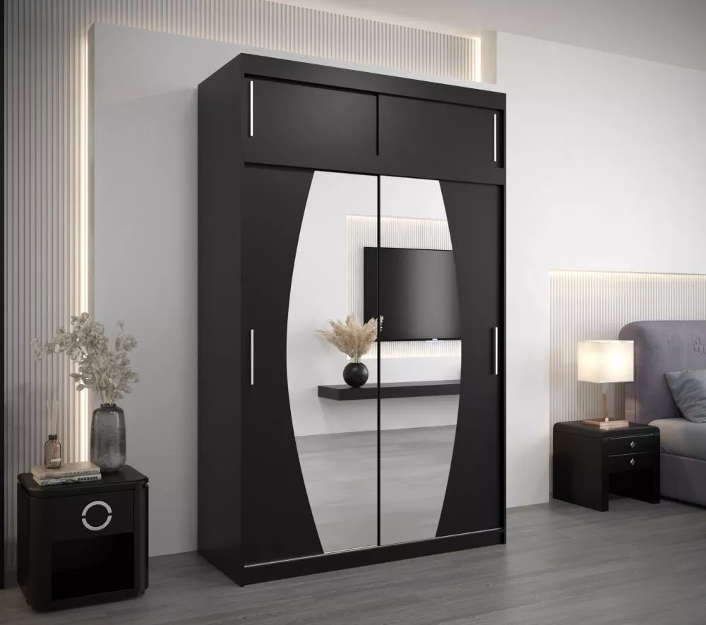 Skapis Elypse Plus · Melns · 150 × 62 × 240 cm