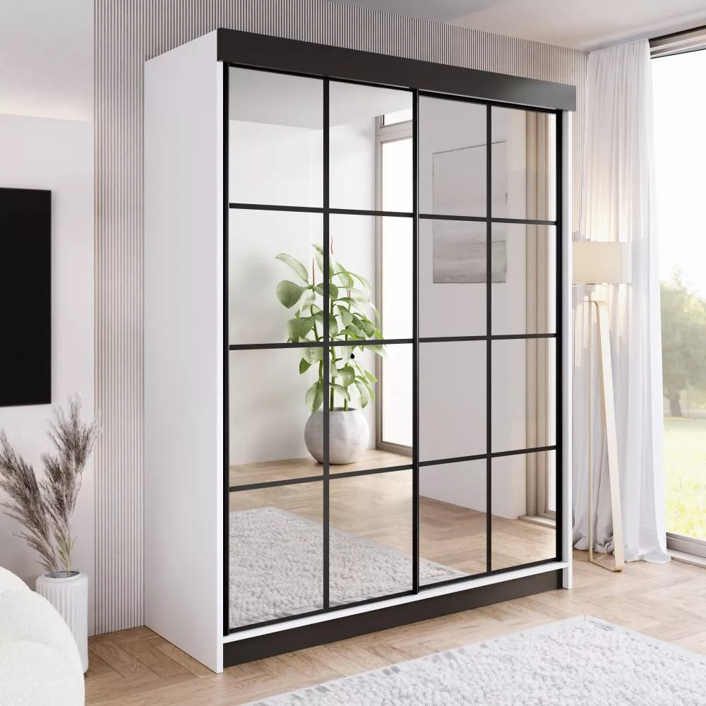 Skapis Ari 2 · Balts · 200 × 62 × 200 cm