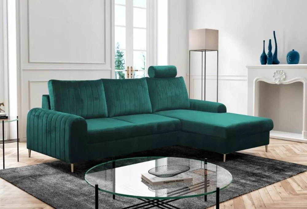 Dīvāns Monaco Comfort standard · Zaļš · 168 × 252 × 88 cm