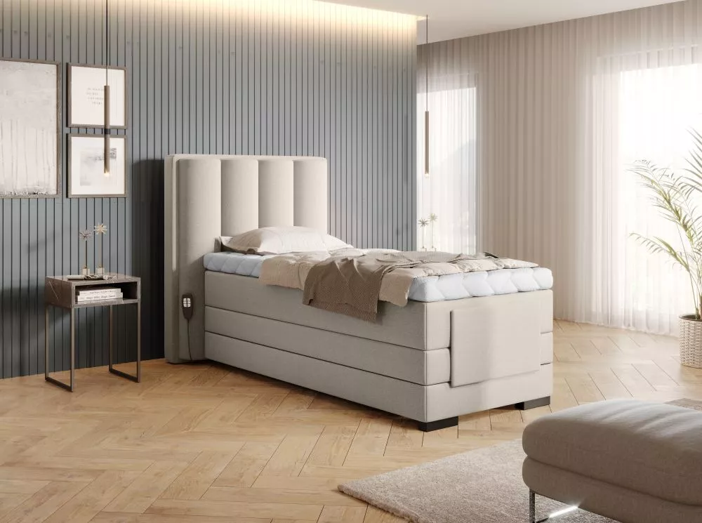 Gulta Veros 90x200 Electric Boxspring Premium Standard Guļamvietas platums: 90 cm, Guļamvietas garums: 200 cm, · Gaišais