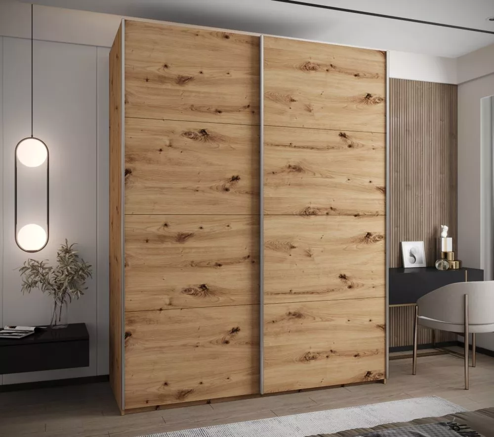 Skapis Lux 1 · Ozols artisan · 200 × 61 × 245.5 cm