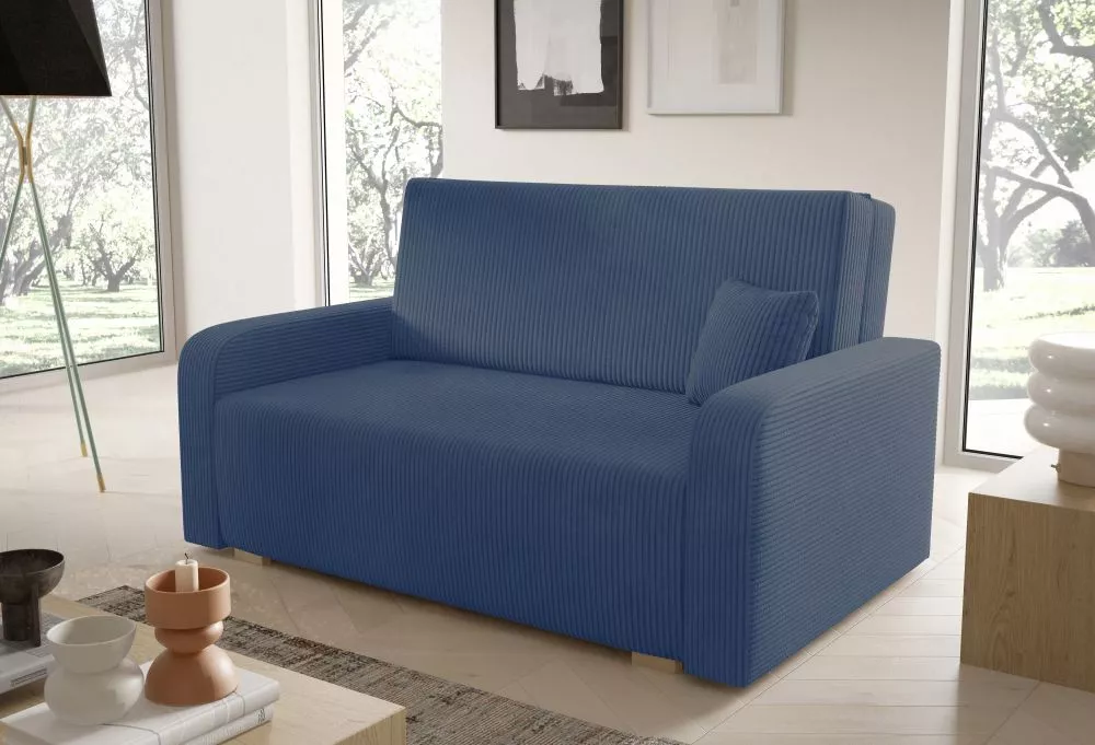 Mīksts krēsls Americano Ness 3 Standard Sēdvietas dziļums: 60 cm, · Zils · 155 × 97 × 85 cm