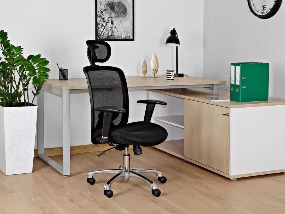 Datorkrēsls Expander Sēdvietas platums: 48 cm, · Melns · 60 × 49 × 108 cm