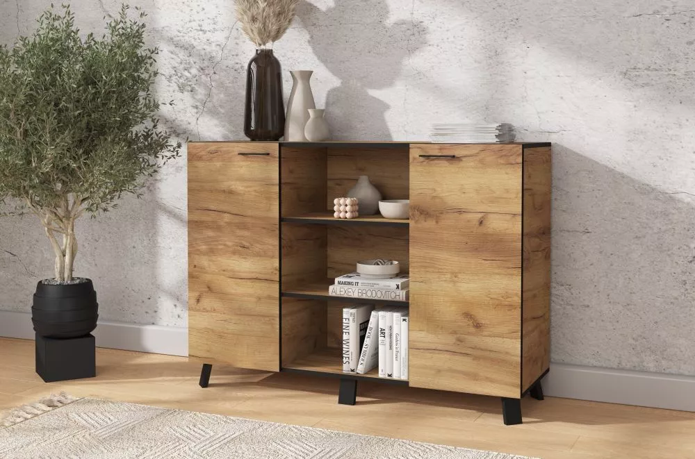 Kumode Lofton K2D · Ozols craft zelts · 130 × 41 × 95 cm
