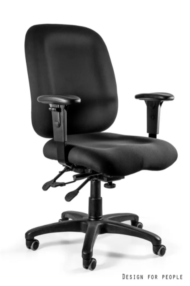 Datorkrēsls Lider Sēdvietas platums: 54 cm, · Melns · 74 × 60 × 108 cm