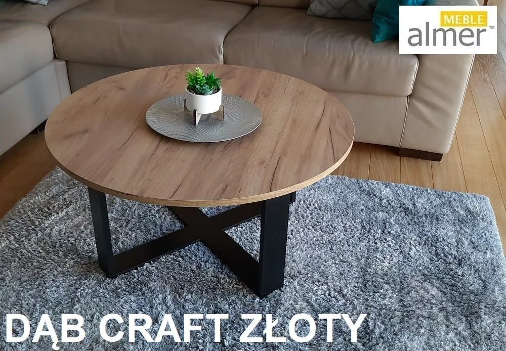 Žurnālgalds K4 Loft · Ozols craft zelts · 42 cm