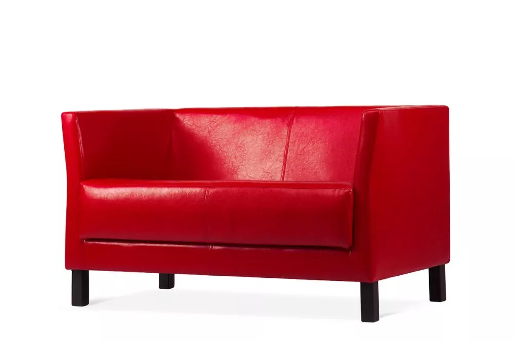 Dīvāns Especto 2S Standard · Sarkans · 67 × 130 × 71 cm