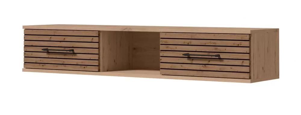 Plaukts Carlo 09 · Ozols artisan · 130 × 23 × 25 cm