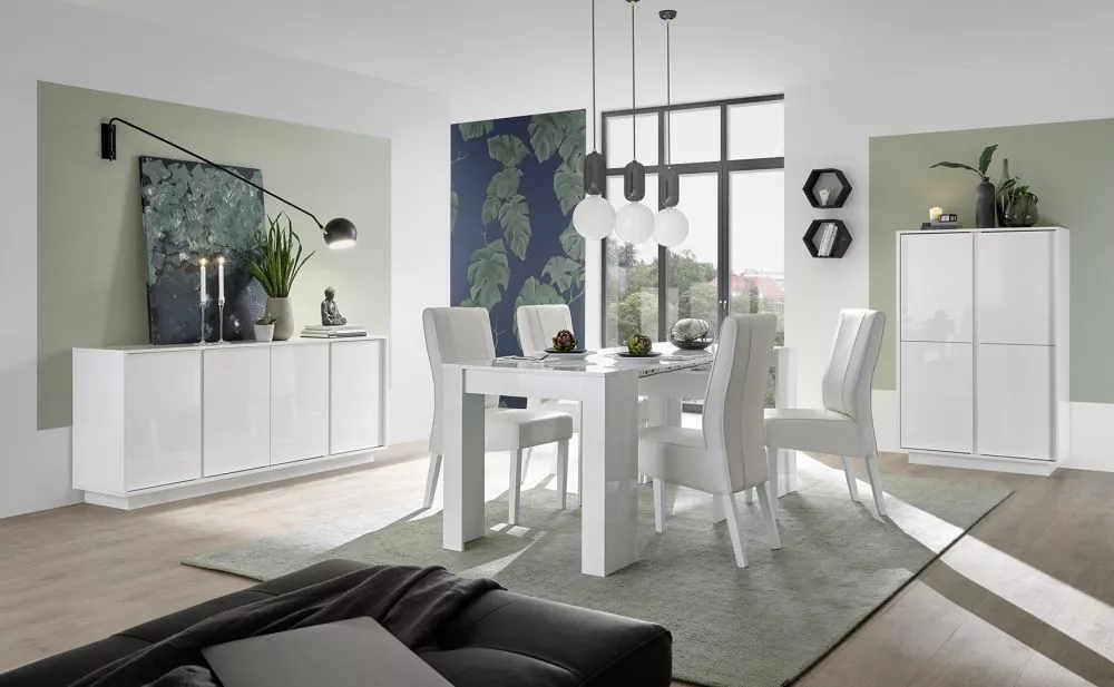 Galds Ice Carrara S137 · Balts · 137 × 79 × 90 cm