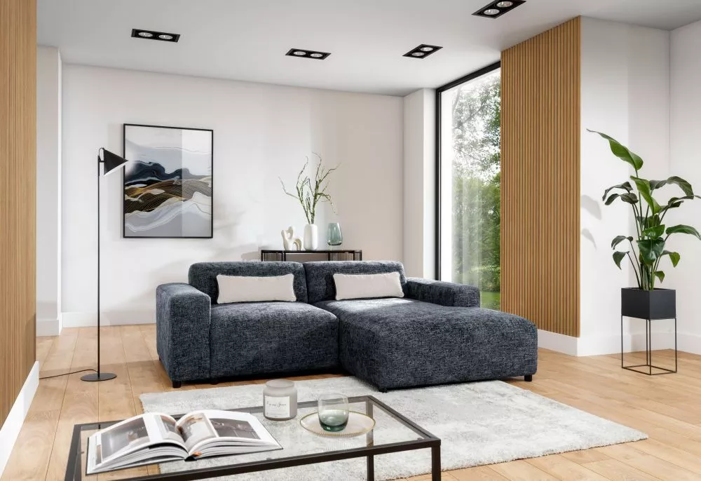 Dīvāns Roma Corner Standard · Zils · 165 × 240 × 75 cm