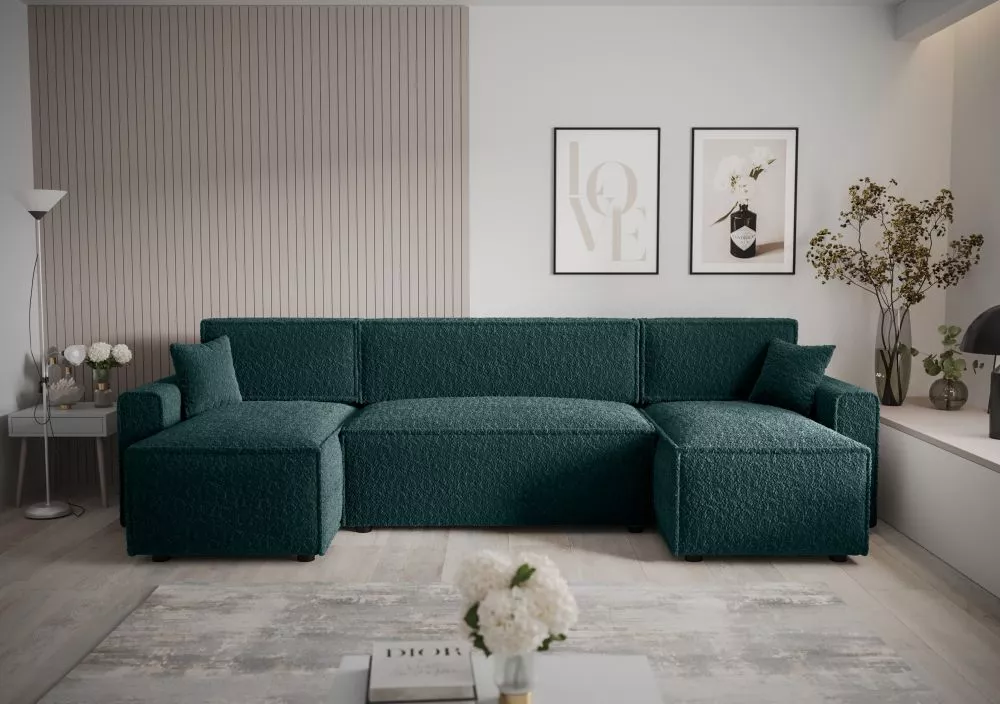 Dīvāns Mira U Bis Anthology Standard · tumšs tirkīzs · 140 × 301 × 90 cm