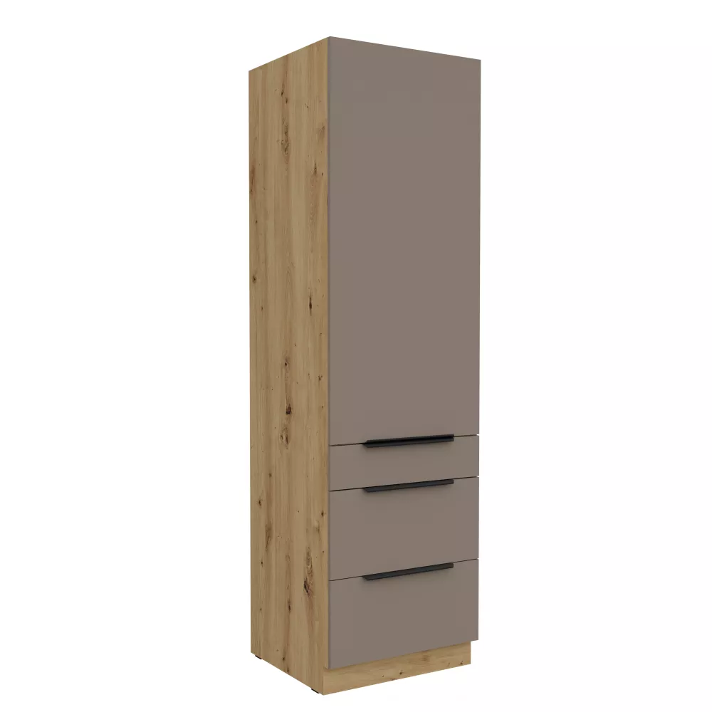 Virtuves skapis Aria Sandgrau 60 DKS-210 3S1F