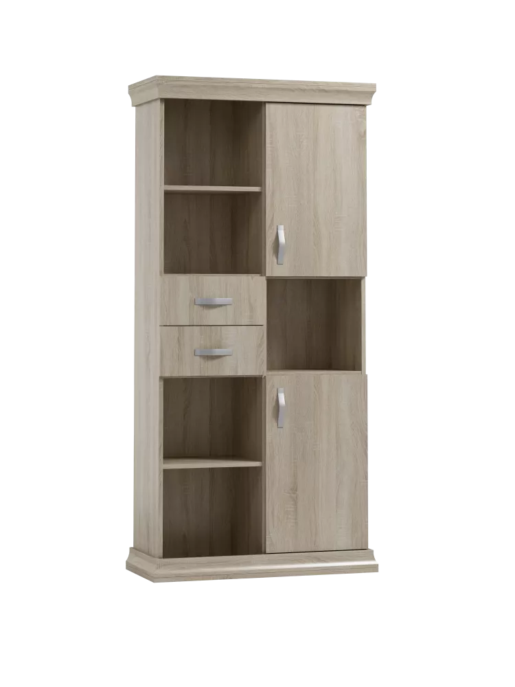 Grāmatu skapis Wenus WN-R1 · Ozols sonoma · 95 × 42 × 200 cm