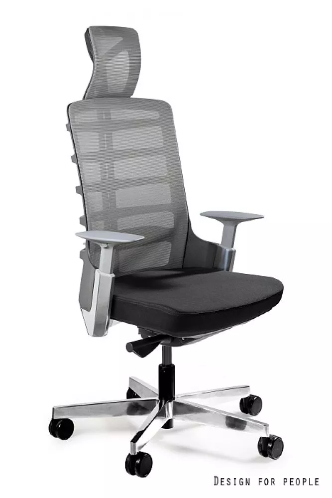 Datorkrēsls Spinelly Korpusa krāsa: melns + pelēks, Elementu krāsa: melns, Sēdvietas platums: 50 cm, · 70 × 50 × 118 cm