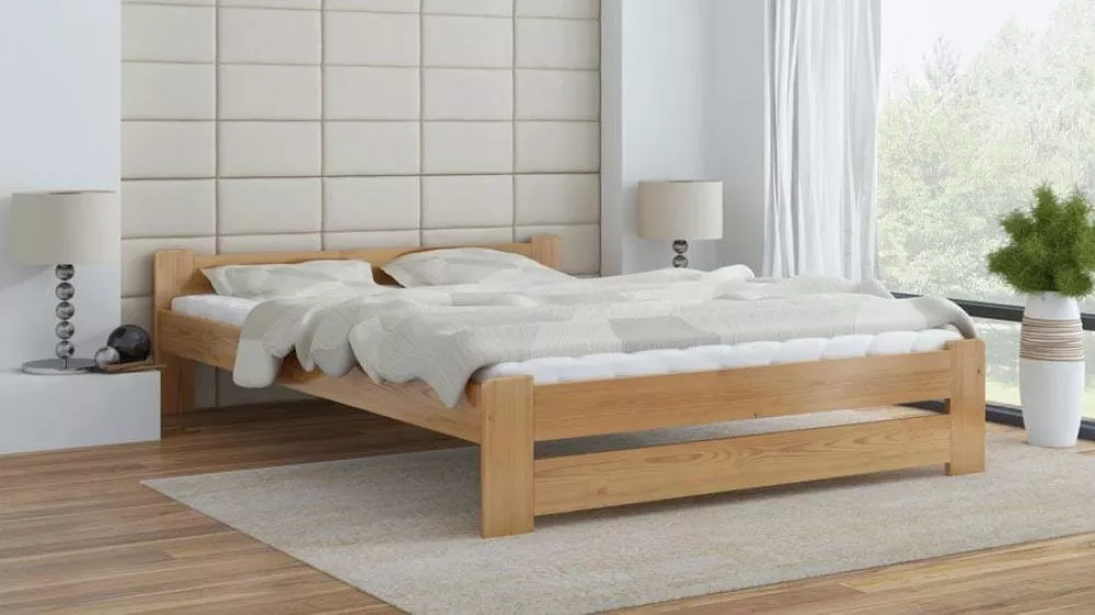Gulta Niwa ar stelāžu Guļamvietas platums: 120 cm, Guļamvietas garums: 200 cm, · Alksnis · 128 × 207 × 50 cm