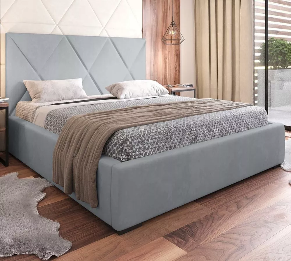 Gulta Vegas 05 Standard ar stelāžu Guļamvietas platums: 140 cm, Guļamvietas garums: 200 cm, stelāžas tips: koka, · Gaiši