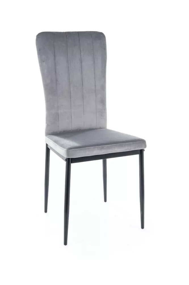 Krēsls Vigo Velvet · Pelēks · 91 × 45 × 52 cm