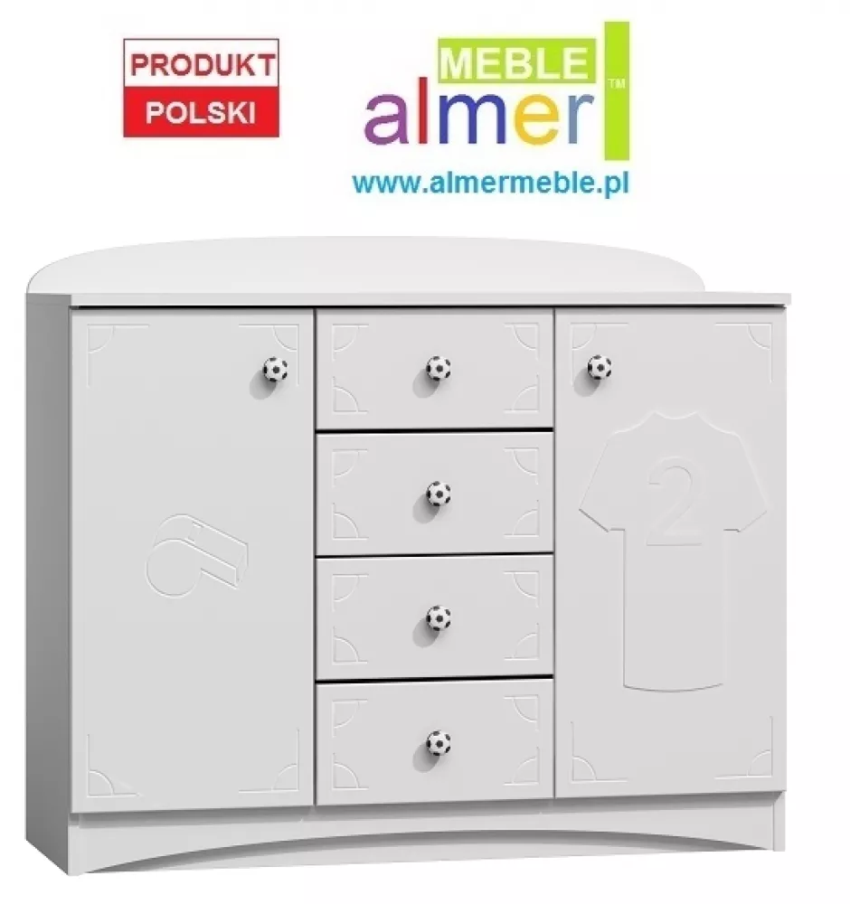 Kumode Team 12 · Balts · 120 × 47 × 102 cm