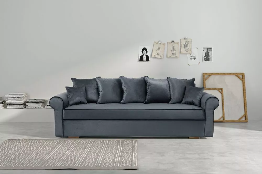 Dīvāns Madera Comfort standard · Grafīts · 87 × 237 × 100 cm