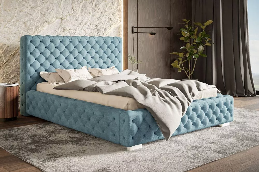 Gulta Bed 15 Premium standard ar stelāžu Guļamvietas platums: 180 cm, Guļamvietas garums: 200 cm, stelāžas tips: metāla,