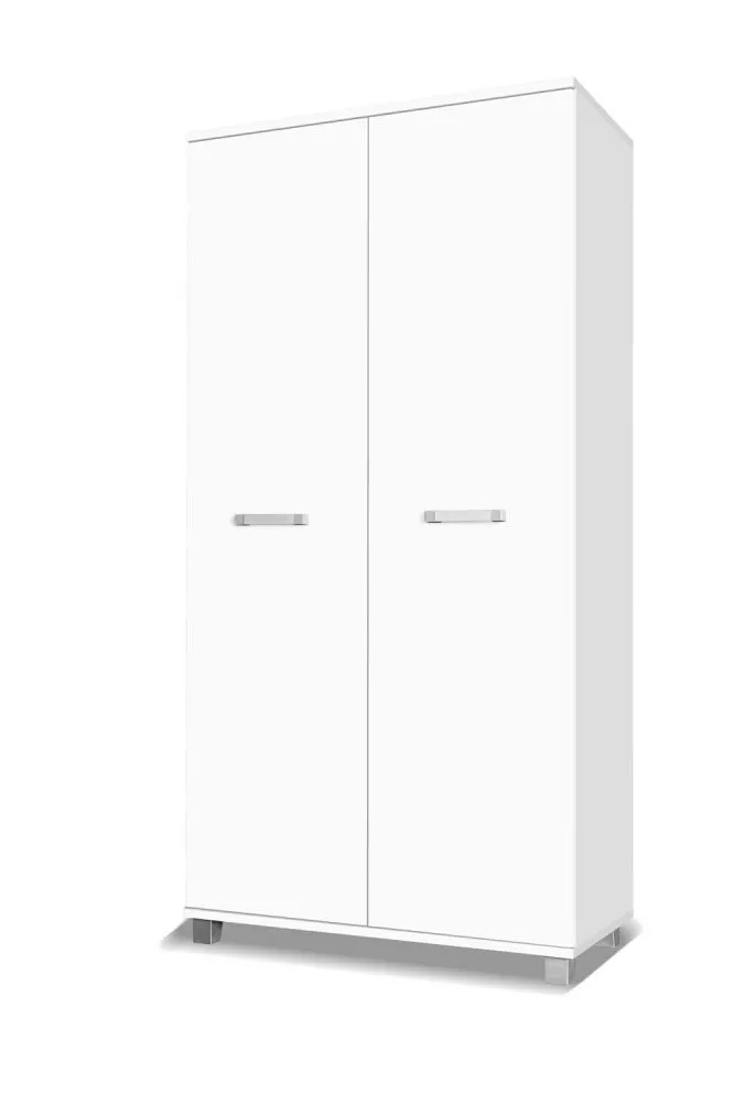 Skapis Maximus M2 · Balts · 100 × 51 × 203 cm