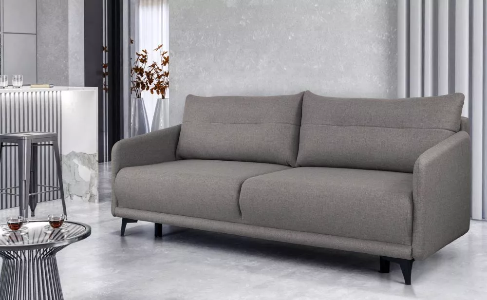 Dīvāns Larose Standard · Brūni pelēks · 97 × 210 × 91 cm