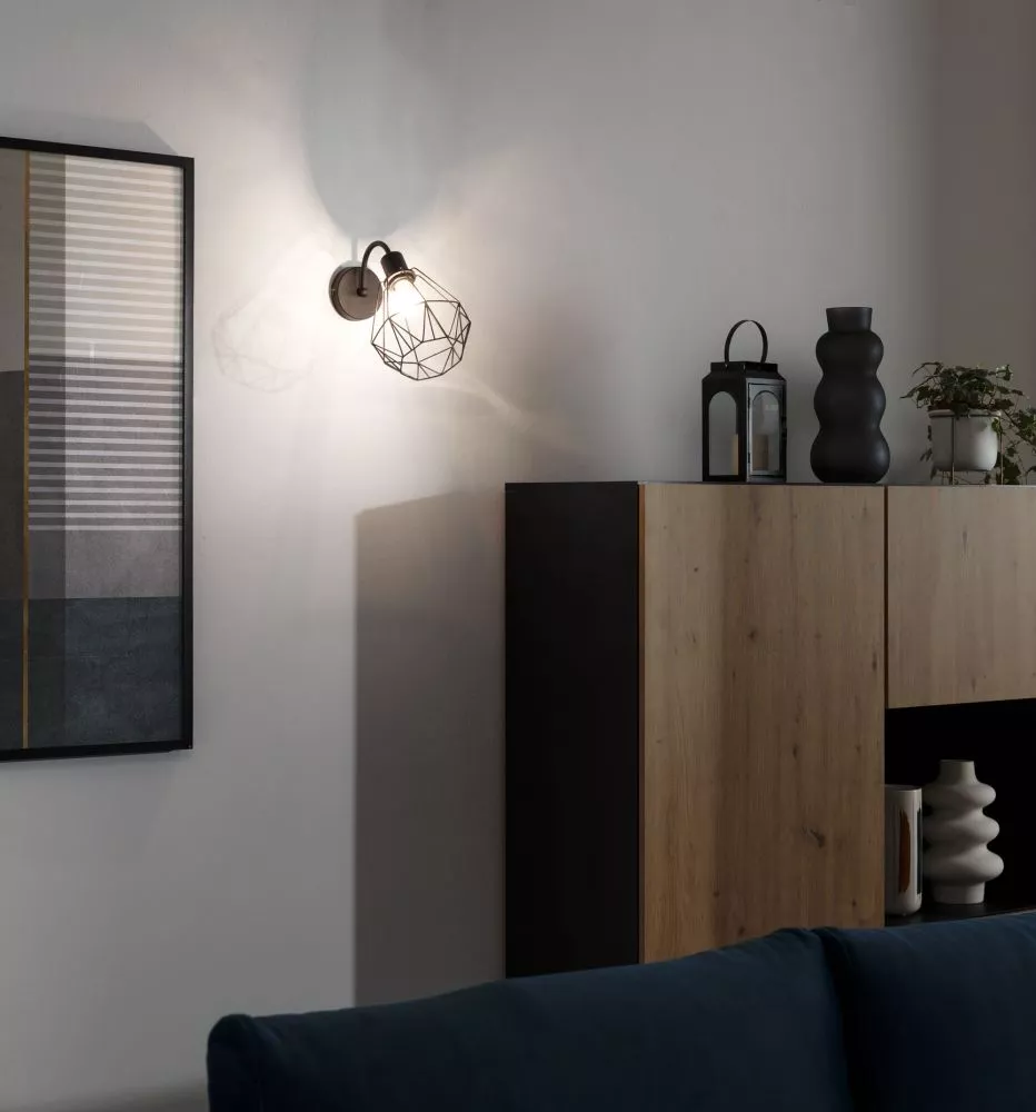Lampa Bendinni veids: sienas, · Melns · 19 × 30 × 26 cm