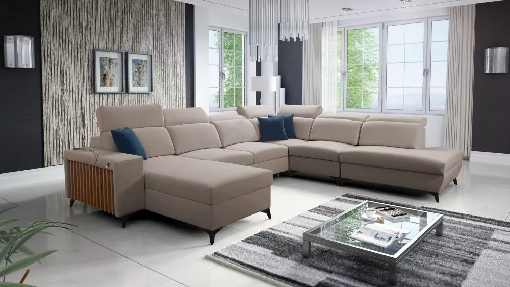 Dīvāns Bartone 10 Standard · Kapučino · 300 × 361 × 83 cm