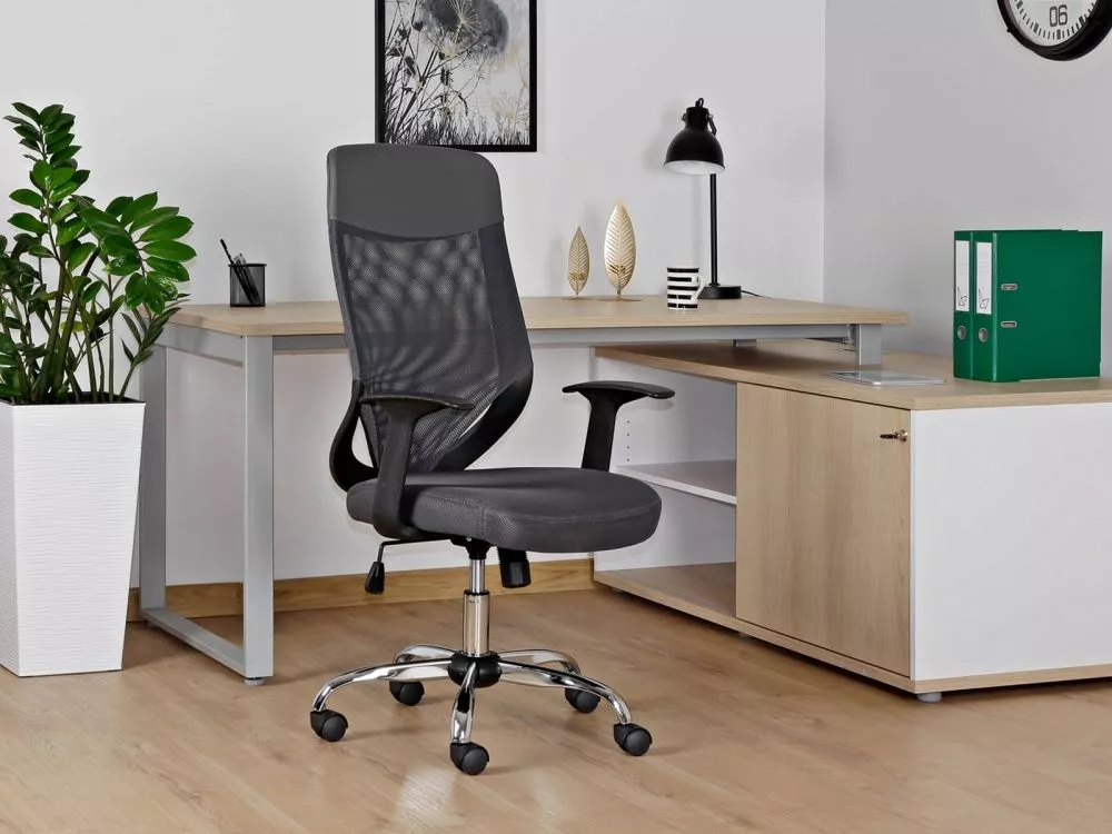 Datorkrēsls Mobi Plus Sēdvietas platums: 49 cm, · Melns · 62 × 49 × 107 cm