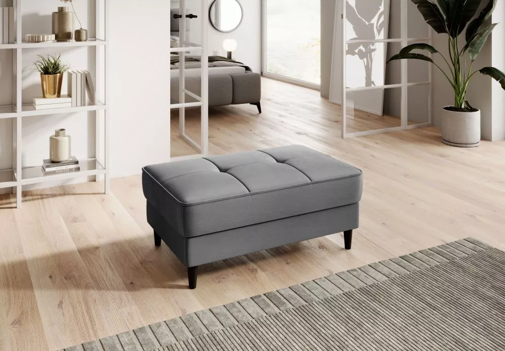 Pufs Bellis P Premium Standard Auduma numurs: Nube 04, · Pelēks · 97 × 42 × 62 cm
