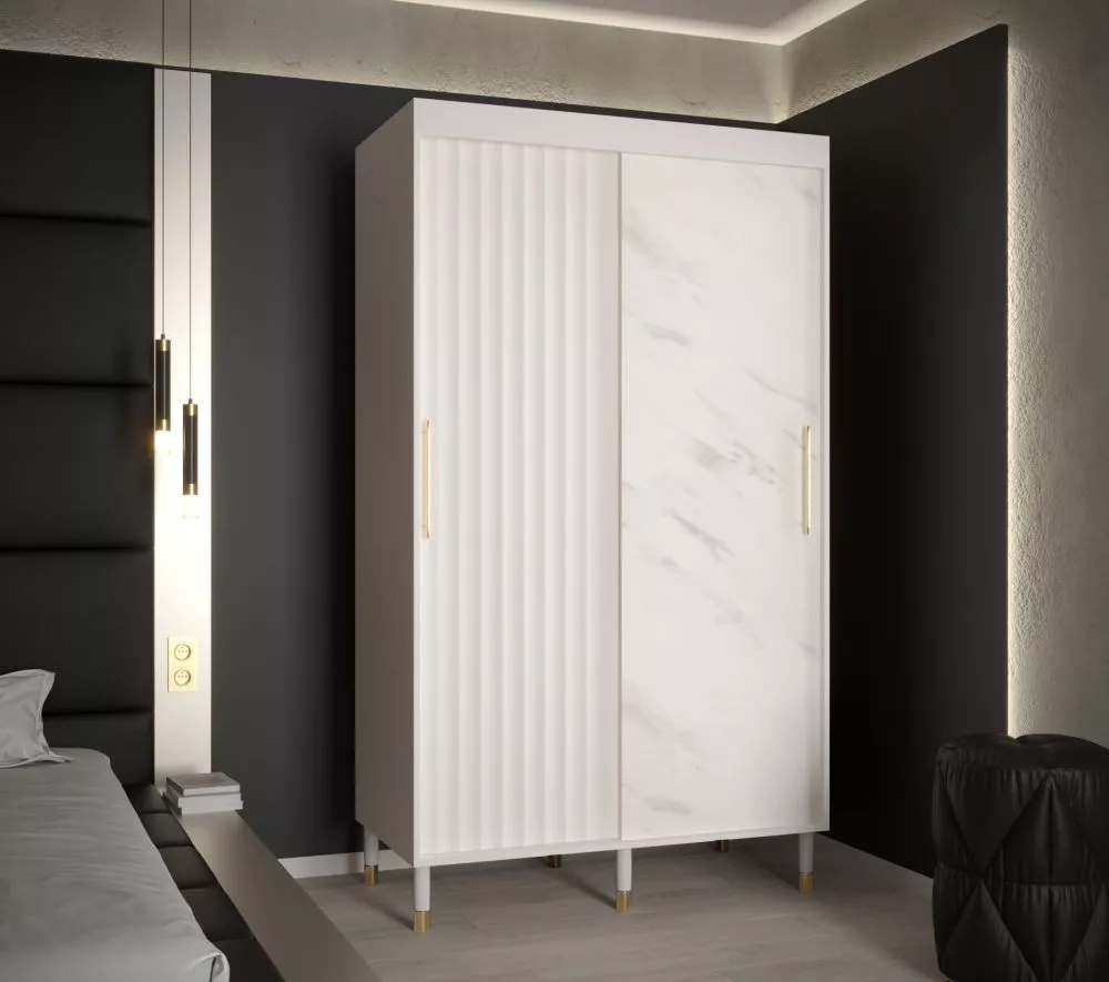 Skapis Calipso Wave Marmur · 120 × 62 × 208 cm