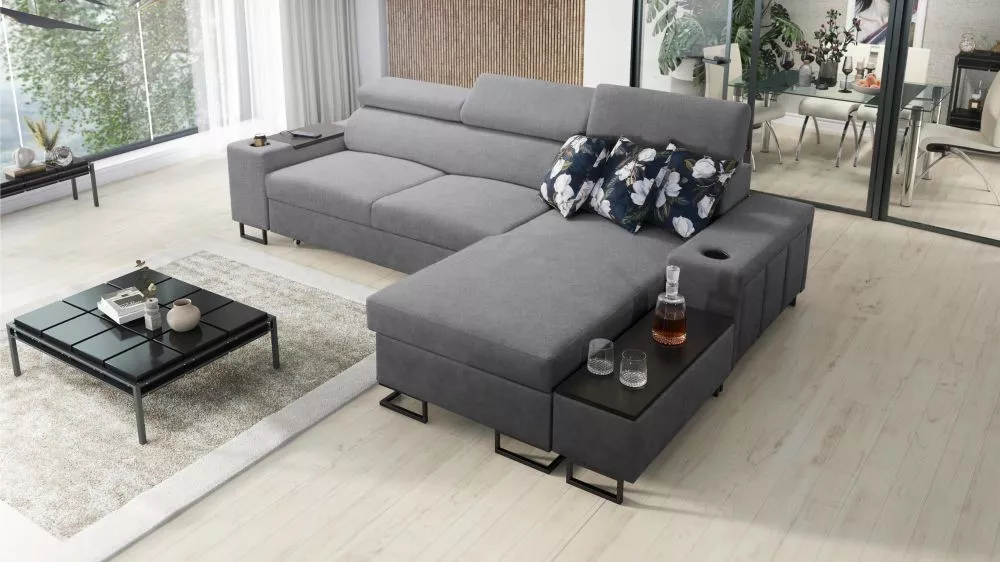 Dīvāns Melody 1 Mini Standard · Pelēks · 170 × 274 × 84 cm