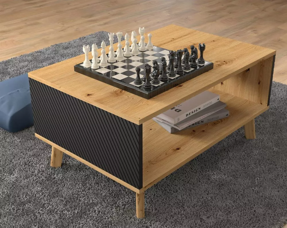 Žurnālgalds Luxi 05 Korpusa krāsa: ozols artisan, · 90 × 60 × 45 cm