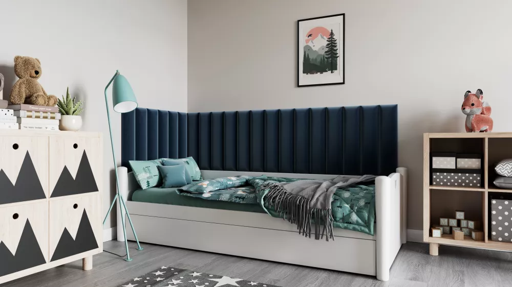 Panelis Quadratta 210x90x60 · Zils · 300 × 60 cm
