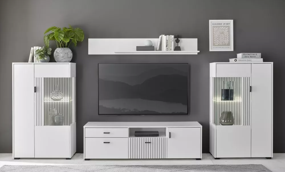 Komplekts Hudson Set ar LED · Balts · 42 × 125 cm