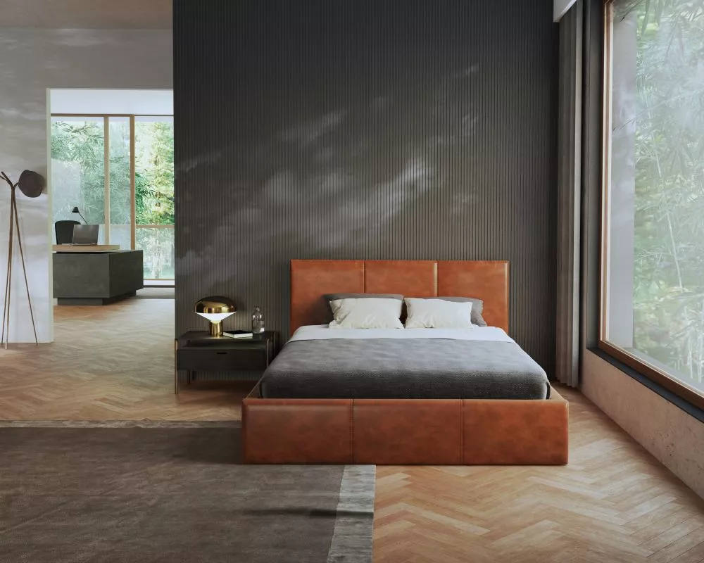 Gulta Prestige Standard ar stelāžu Guļamvietas platums: 160 cm, Guļamvietas garums: 200 cm, stelāžas tips: metāla, · Brū