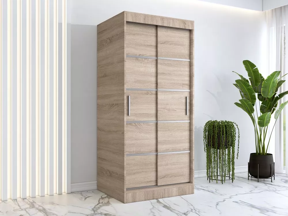 Skapis Nina Classic · Sonoma · 90 × 60 × 200 cm
